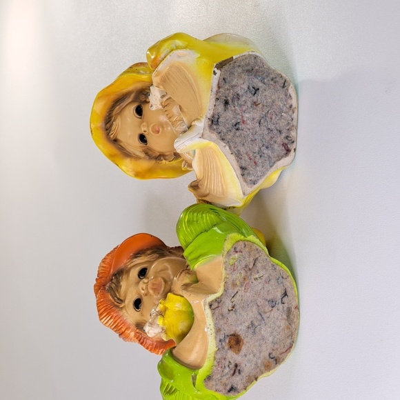 Vintage Boy & Dog , Girl & Cat Figurine 1974 Unversal Statury Corp - Picture 15 of 17